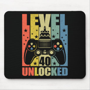 Tapis De Souris Niveau 40 Jeu vidéo déverrouillé Jeu 40e Anniversa