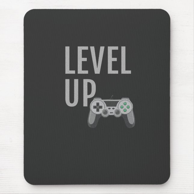 Tapis De Souris Niveau supérieur Art Joystick Gamer Rétro (Devant)