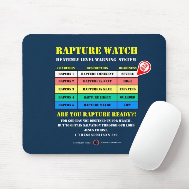 Tapis De Souris Niveaux d'alerte de Rapture (Avec souris)