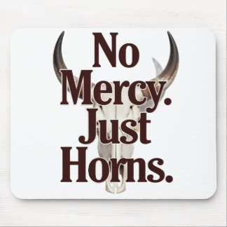 Tapis De Souris No Mercy Just Horns Longhorn Skull Brutal Bull