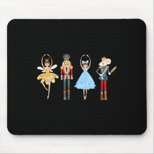 Tapis De Souris Noël Casse-Noisette Ballet Cute Noël Cadeaux de No