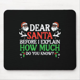 Tapis De Souris Noël Cher Père Noël Combien Connaissez-Vous Les Fê