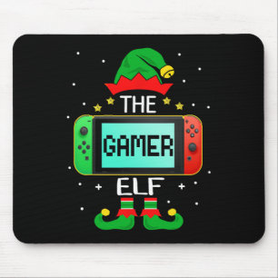 Tapis De Souris Noël Elf Matching Gamer Famille Jeu Garçons Ki