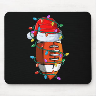 Tapis De Souris Noël Football Noël Père Noël Sports Casquette Ball