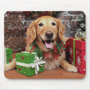 Tapis De Souris Noël - golden retriever - Sidney