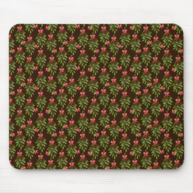 Tapis De Souris Noël Hollies - Mousepad (Devant)