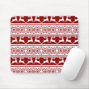 Tapis De Souris Noël nordique Renne scandinave