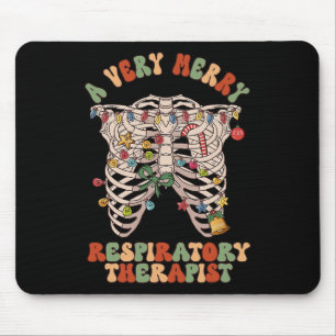 Tapis De Souris Noël pulmonaire Un très joyeux thérapeute respirat