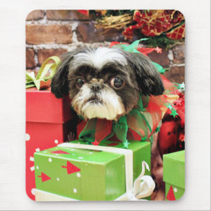 Tapis De Souris Noël - Shih Tzu - yogi