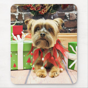 Tapis De Souris Noël - Yorkie - Riley