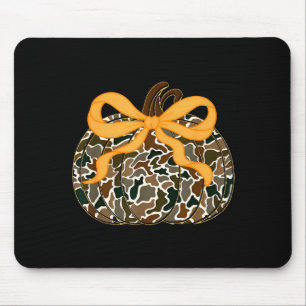Tapis De Souris Nœud Coquette Citrouille Thanksgiving Automne Feui