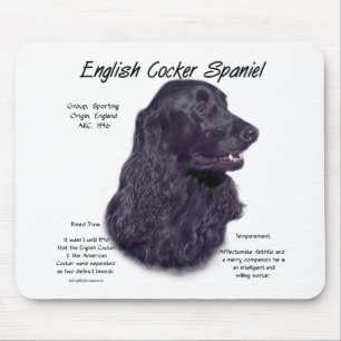 Tapis De Souris Noir anglais Cocker Histoire espagnole