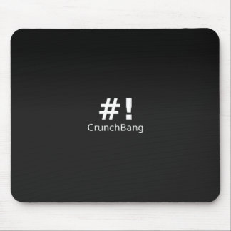 Tapis De Souris # ! Noir de CrunchBang Linux