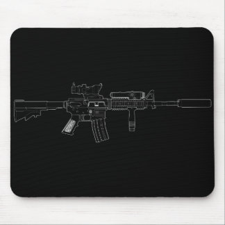 Tapis De Souris Noir de M4 SOPMOD Mousepad