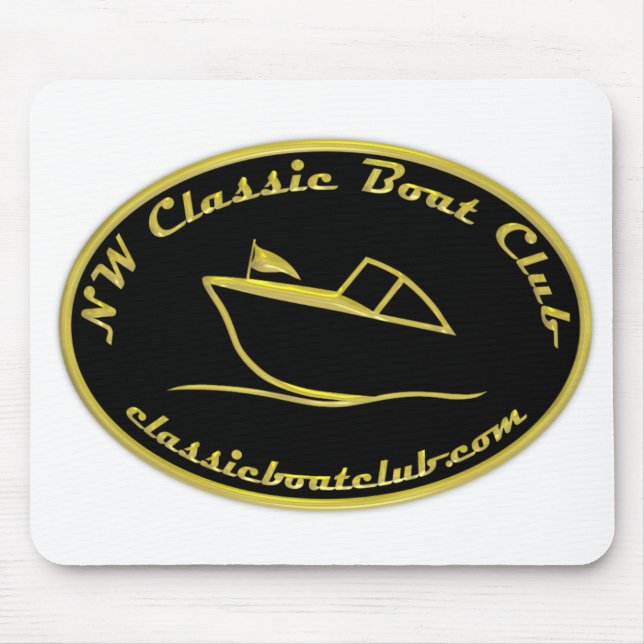 Tapis De Souris Noir et or Mousepad de NWCBC (Devant)