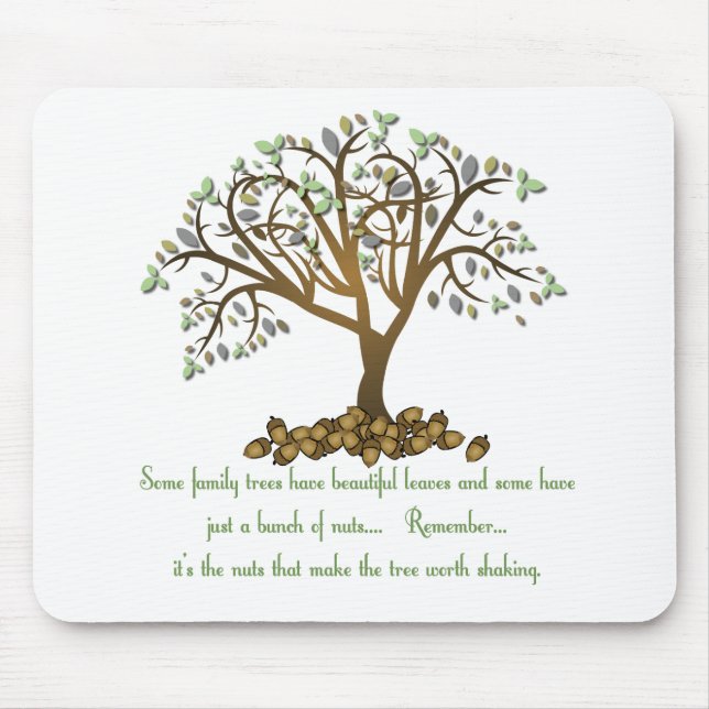 Tapis De Souris Noix d'arbre familial (Devant)