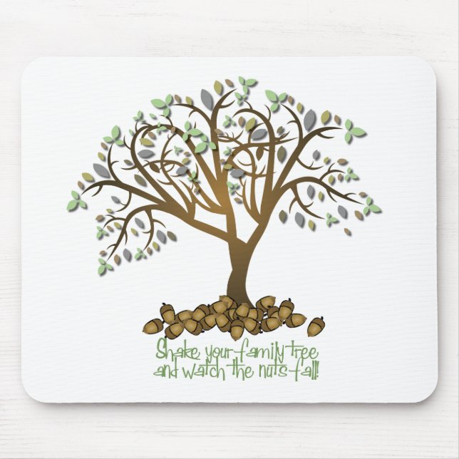 Tapis De Souris Noix d'arbre familial (Devant)