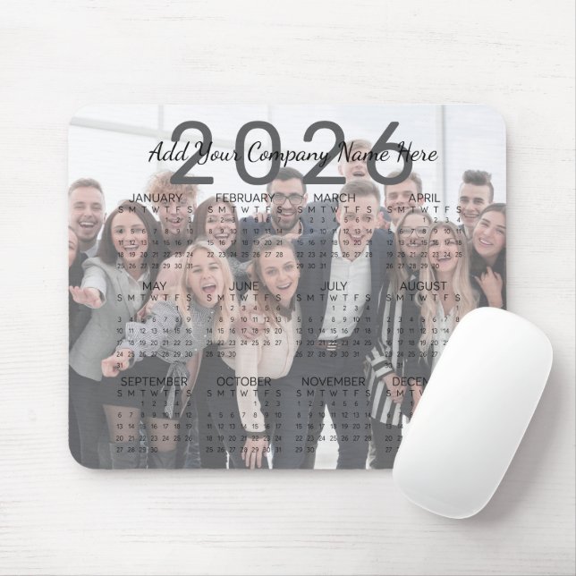 Tapis De Souris Nom de l'entreprise personnalisée et calendrier Ph (Avec souris)