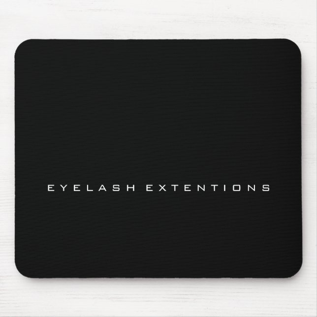 Tapis De Souris Nom de marque minimal Black White Company (Devant)
