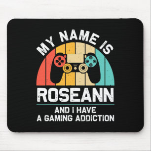 Tapis De Souris Nom de Roseann Cadeau Personnalisé Drôle Gaming Ge