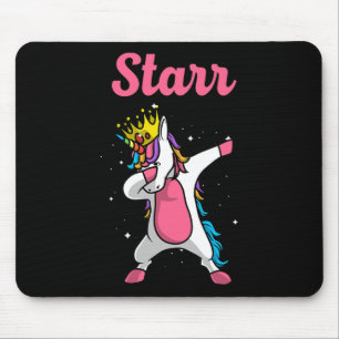 Tapis De Souris Nom de Starr Personnalisé Anniversaire Dabbing Lic