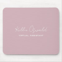 Nom du monogramme Assistant virtuel Rose rose blan