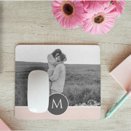 Tapis De Souris Nom et photo personnalisés minimalistes Pastel Pin