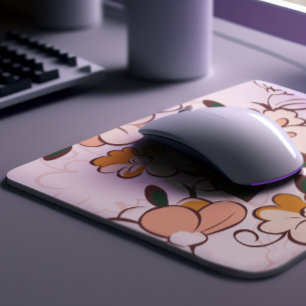 Tapis De Souris Nom personnalisé Botanique fantaisiste