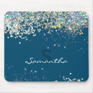 Tapis De Souris Nom personnalisé de la fille Parties scintillant