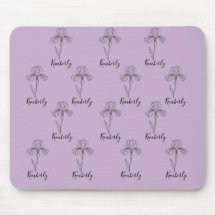 Nom personnalisé Février iris Fleur de naissance
