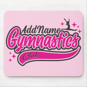 Tapis De Souris NOM personnalisé Gymnaste Split Leap Gymnastique