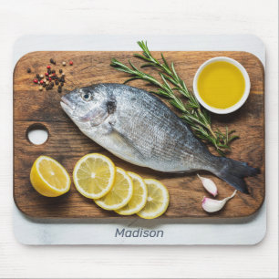 Tapis De Souris Nom personnalisé Poisson Dorado