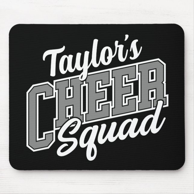 Tapis De Souris Nom personnalisé Pom-pom girl École Varsity Cheer  (Devant)