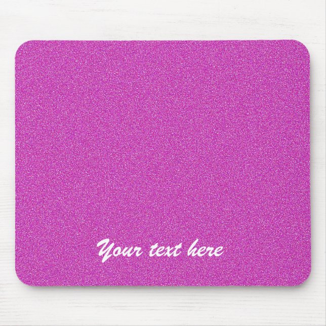 Tapis De Souris Nom personnalisé Rose chaud (Devant)