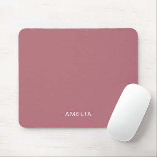 Tapis De Souris Nom personnalisé Rose Gold