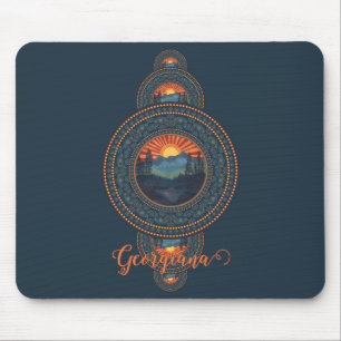 Tapis De Souris Nom personnalisé Vintage Wilderness Ornamental Man