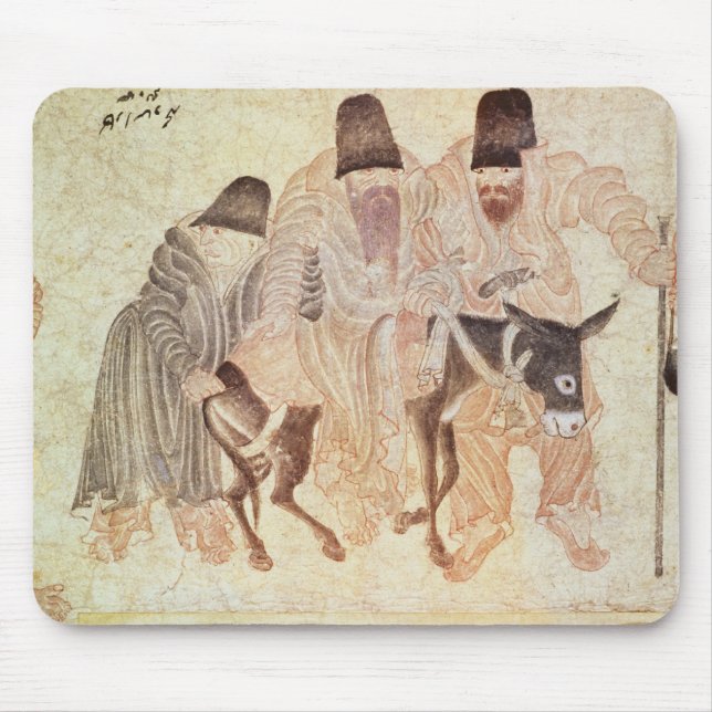 Tapis De Souris Nomades mongols avec un âne, XVème siècle (Devant)