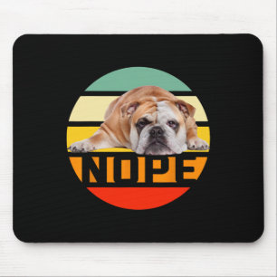 Tapis De Souris Non Paresseux Propriétaire Amateur de Bouledogue A