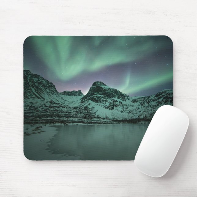 Tapis De Souris Northern Lights Norvège (Avec souris)