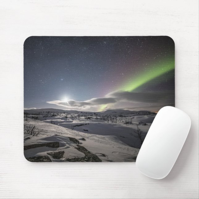Tapis De Souris Northern Lights Norvège (Avec souris)