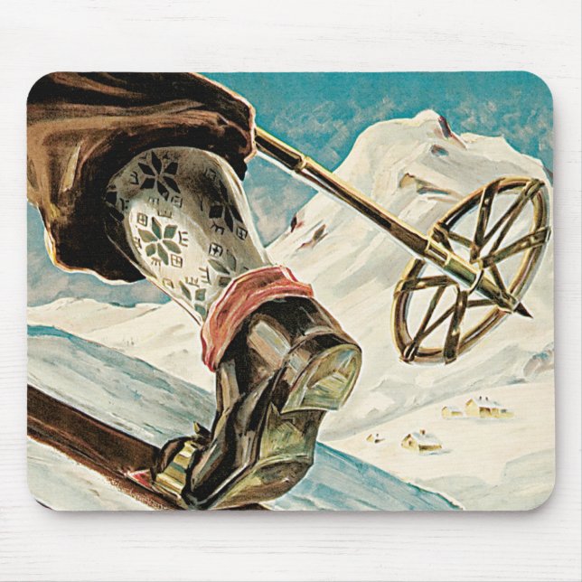 Tapis De Souris Norvège ~ La maison du ski (Devant)