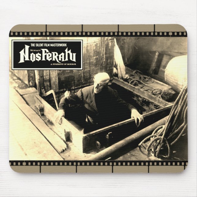 Tapis De Souris Nosferatu Filmstrip Mousepad des années 1920 (Devant)