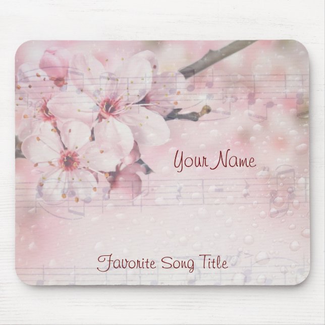 Tapis De Souris Notes de musique Smart Coque iPad Cherry Blossoms (Devant)