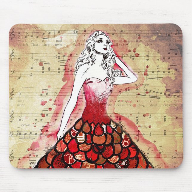 Tapis De Souris Notes musicales ! (Devant)