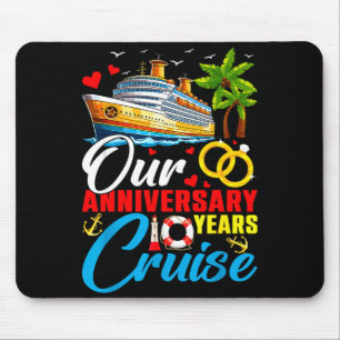 Tapis De Souris Notre croisière d'anniversaire de 10 ans couple ma