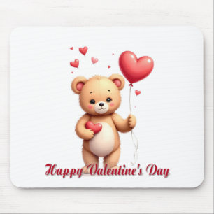 Tapis De Souris Nounours Teddy Bear avec Cœur – Joyeuse Saint-Vale