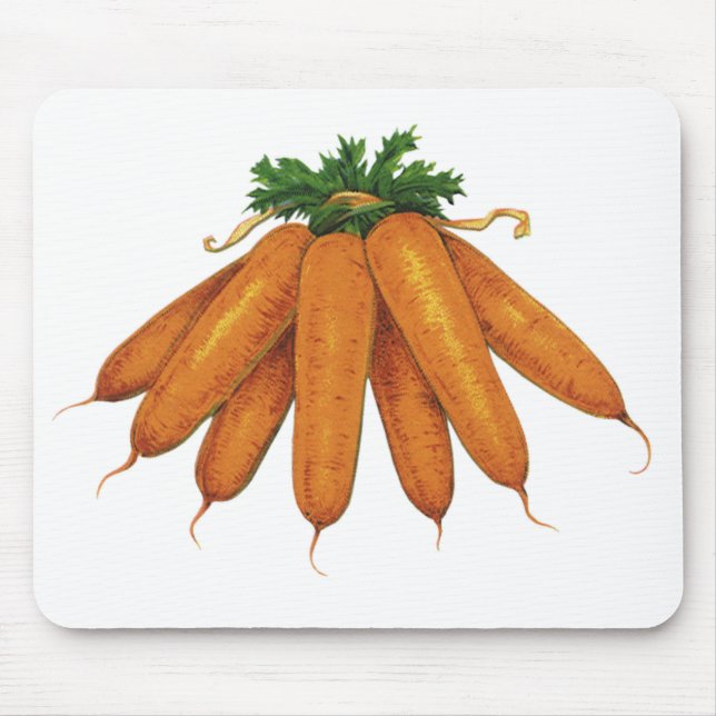 Tapis De Souris Nourriture vintage, Bund de carottes biologiques L (Devant)