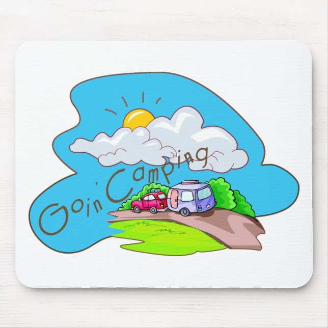 Tapis De Souris Nous allons faire du camping (Devant)