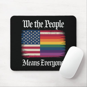Tapis De Souris Nous Le Peuple Signifie Tout Le Monde Usa Égalité