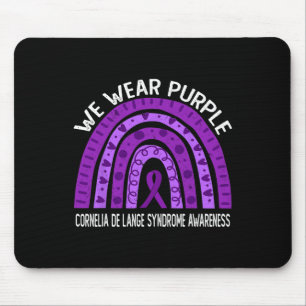 Tapis De Souris Nous Portons du Violet pour la Journée de Sensibil